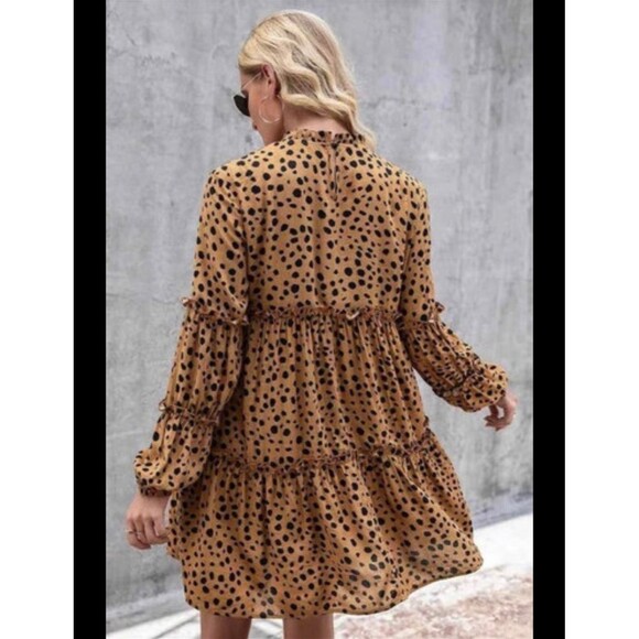 Leopard Print Solution Dress Large - Picture 1 of 9
